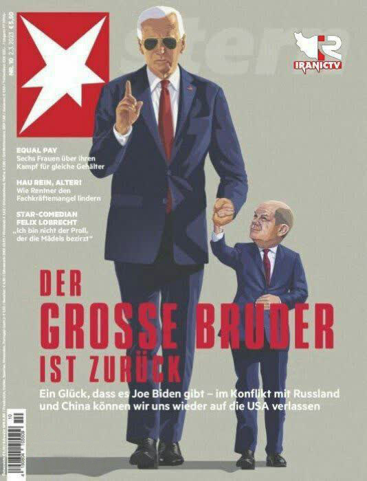 کاریکاتور/ معنا دار روی جلد مجله آلمانی