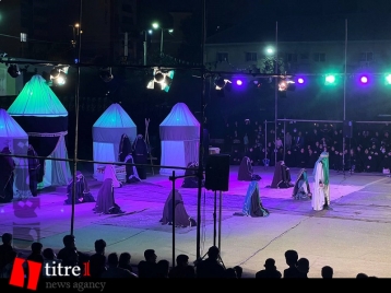 اجرای نمایش مذهبی "یک بیابان بی کسی" در کرج