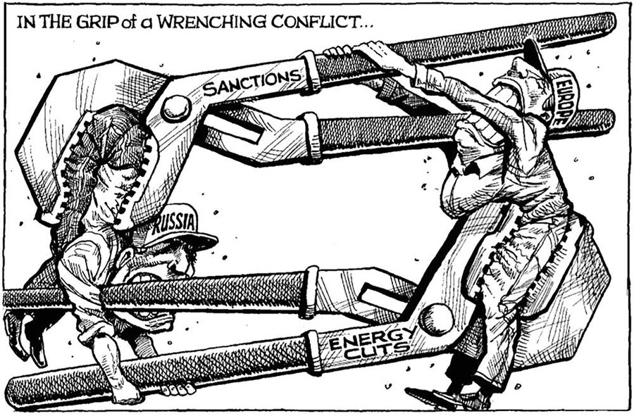 کاریکاتور/ اکونومیست با موضوع جنگ روسیه و اوکراین