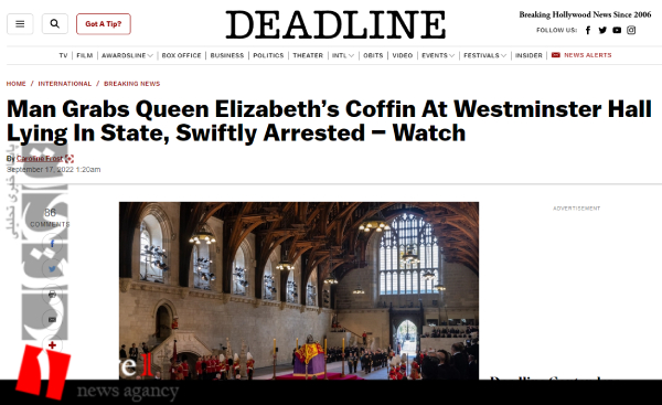 دستگیری ده ها نفر در تشییع ملکه انگلیس + فیلم