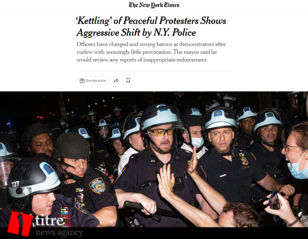 وقتی خشونت پلیس لبخند را از دختر ۸ ساله آمریکایی می گیرد/ تیراندازی به دانش آموزان در اعتراضات مسالمت آمیز