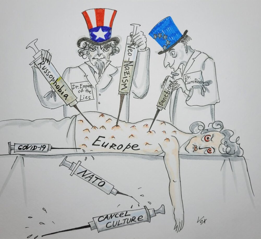 کاریکاتور / دخالت های کشور های استعمار گر