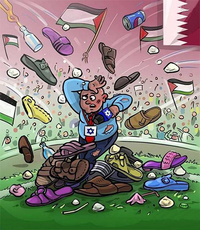 کاریکاتور / پذیرایی درخور از صهیونیست‌ها در قطر