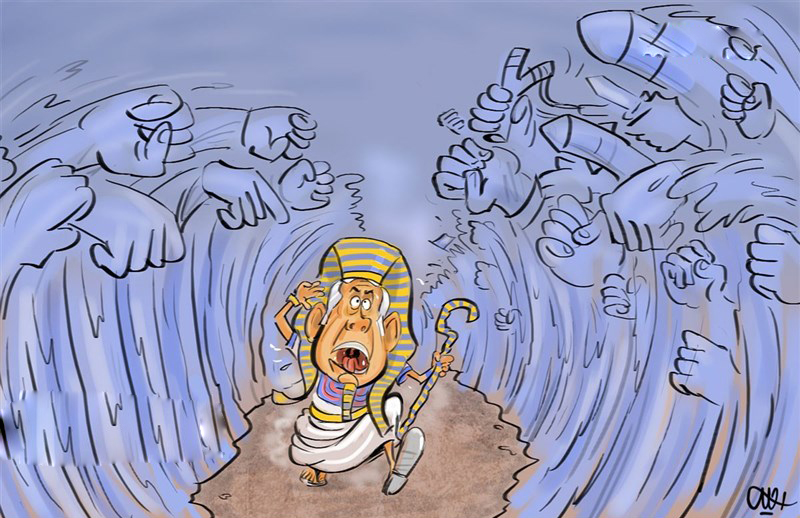 کاریکاتور/ نتانیاهوی فرعون!