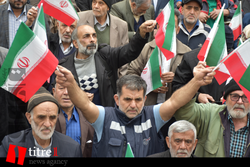 مردم کرج در حمایت از ملت مظلوم غزه تجمع کردند