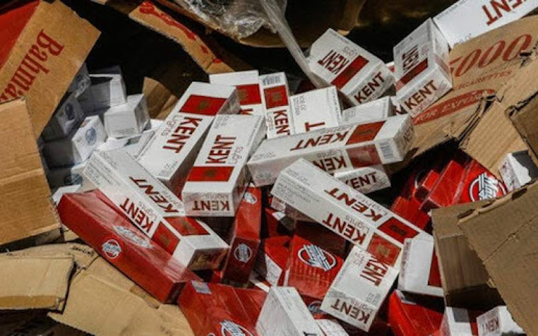 کشف ۷۸ هزار نخ سیگار قاچاق از یک پراید