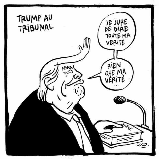 کاریکاتور/ دادگاه ترامپ
