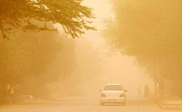 ورود گرد و غبار و کاهش موقت کیفیت هوا در استان البرز