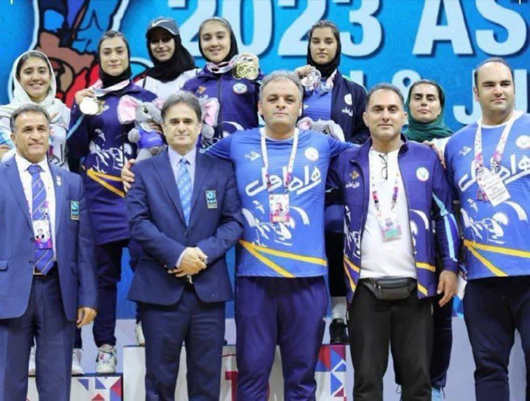 تیم وزنه‌برداری دختران ایران قهرمان آسیا شد
