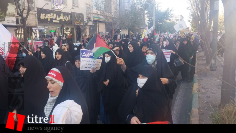 فردیسی‌ها در حمایت از مردم غزه راهپیمایی کردند