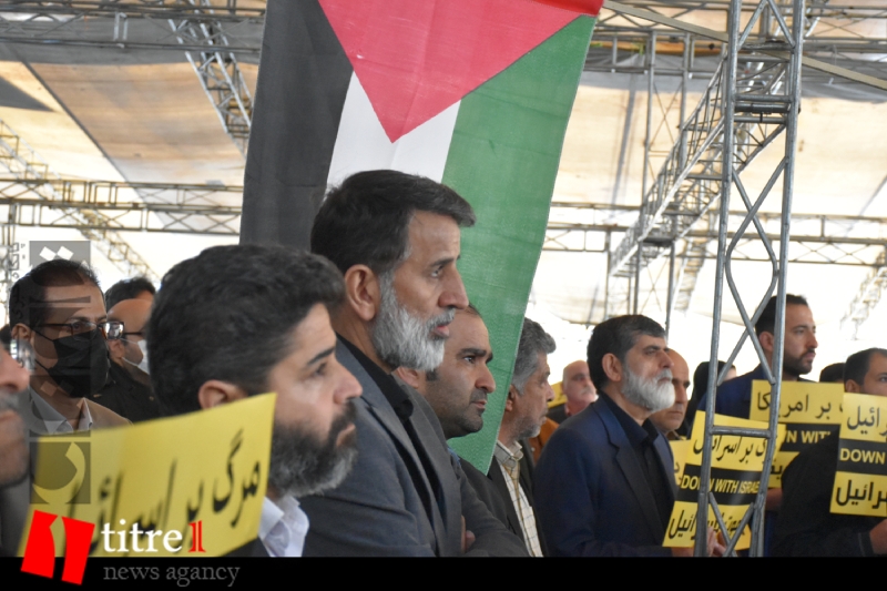 مردم کرج جنایت رژیم‌ صهیونیستی در غزه را محکوم کردند