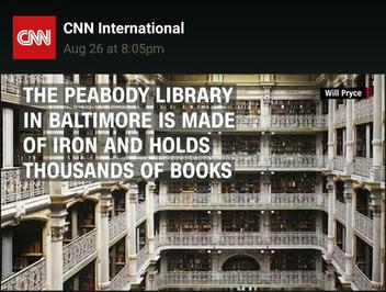 ایلپالات متحده آمریکا _ این کتابخانه مخزن هزاران کتاب است و از آهن ساخته شده است.