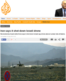 الجزیره:
ایران یک پهباد مخفی اسرائیلی را در مرکز غنی سازی اورانیوم در نطنز را مورد هدف قرار داده است.
