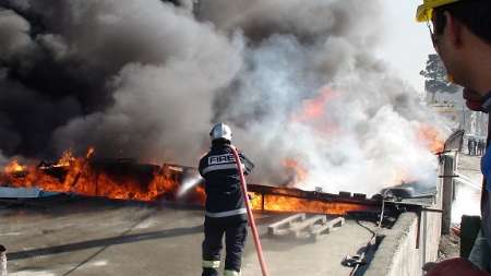آتش سوزی سوپر مارکت در «حسن آباد» کرج مهار شد