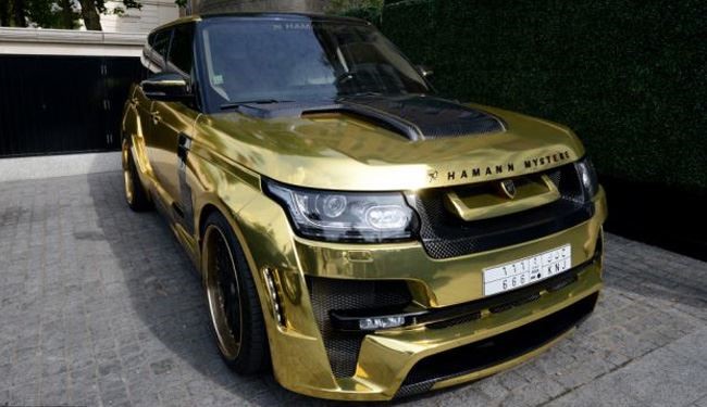 اروپا، جایی برای نمایش خودروهای گرانقیمت عربها/ لنجرور با پوشش طلا وارد لندن شد