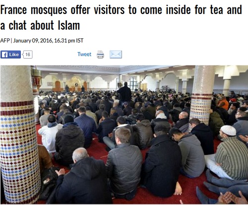 مساجد فرانسه میزبان عموم برای صرف « یک فنجان چای برادرانه »