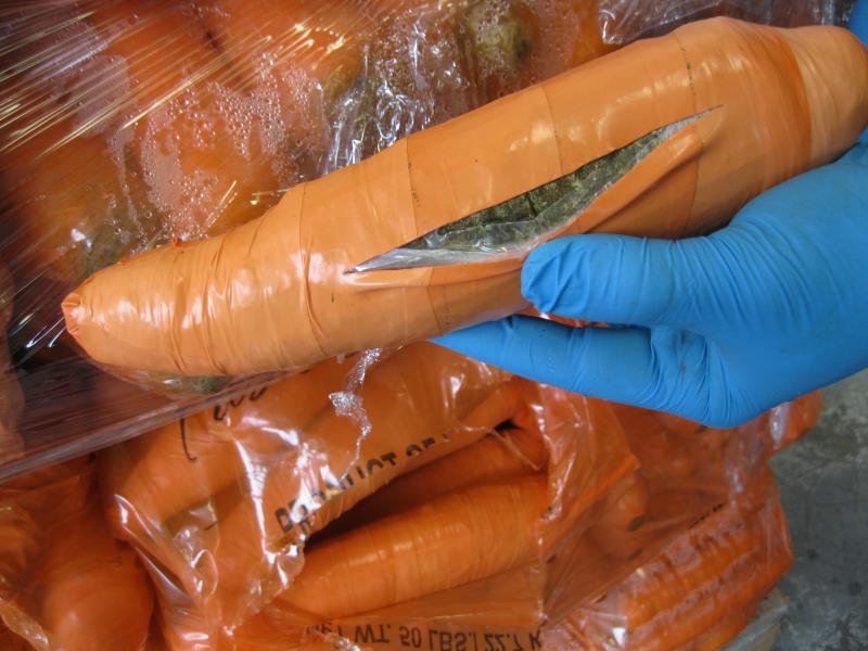 کشف یک تن «ماریجوآنا» در بسته بندی هویج