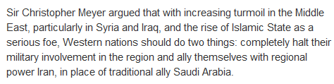 کریستوفر میر: غرب و آمریکا بایستی به جای عربستان با ایران متحد شوند/ خاورمیانه مثال یک مکعب روبیک پیچیده است