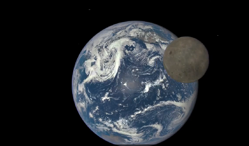 انتشار تصاویر و ویدئو نیمه تاریک ماه توسط ناسا
