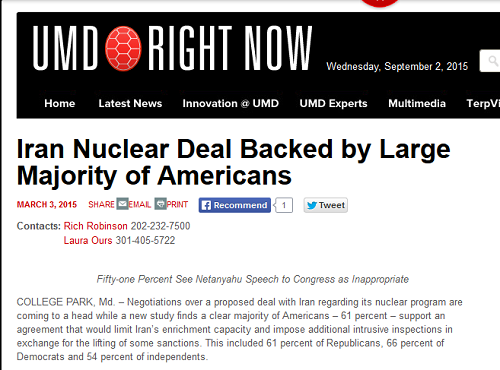 اکثر آمریکاییها از توافق هسته ای ایران حمایت می کنند