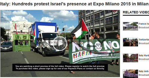 اخراج شرکت های اسرائیلی از نمایشگاه بین المللی ایتالیا