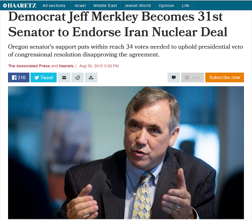 اعلام حمایت سی و یکمین سناتور آمریکایی از توافق هسته ای ایران/ 10 نفر تا عدم وتوی اوباما در کنگره