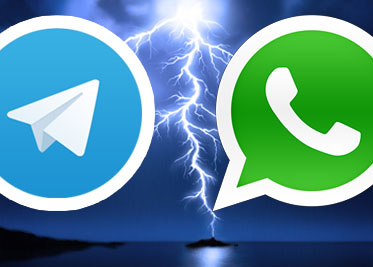 جنگ واتساپ و تلگرام