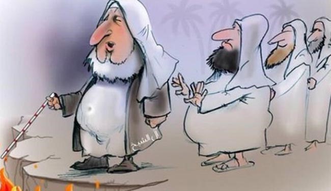 کاریکاتور جنجالی روزنامه اماراتی از مفتی عربستان