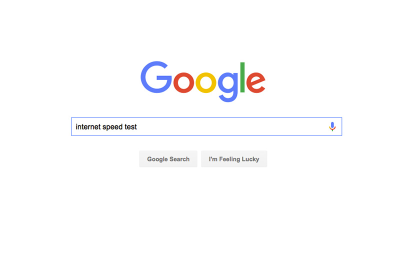 تست سرعت اینترنت با سرچ در گوگل