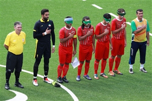نابینایان فوتبال ایران در پارالمپیک فینالیست شدند