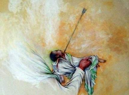 «هدیه عشق»، یکی از اثرگذارترین تابلوهای استادفرشچیان در رثای حضرت علی اصغر علیه السلام