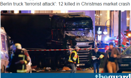 حمله با کامیون به بازار کریسمس در برلین