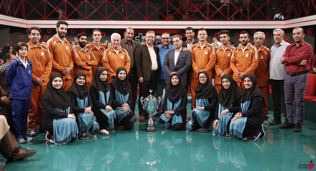 جشن قهرمانی تیم ملی فوتبال رومیزی در خندوانه