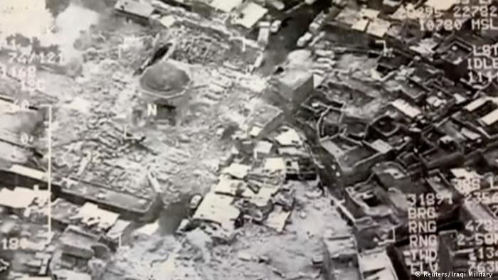 انفجار مسجد تاریخی موصل توسط داعش