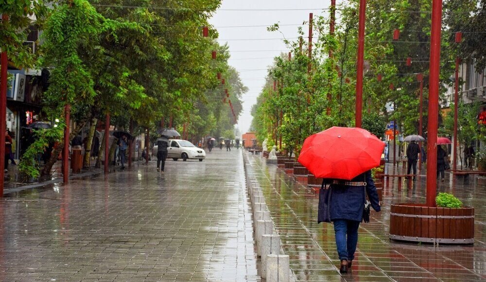 پیش‌بینی بارش باران در البرز